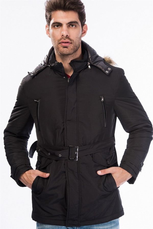 dewberry M8633 DEWBERRY MEN'S COAT-BLACK