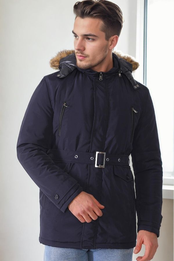 dewberry M8633 DEWBERRY MEN'S COAT-NAVY-2