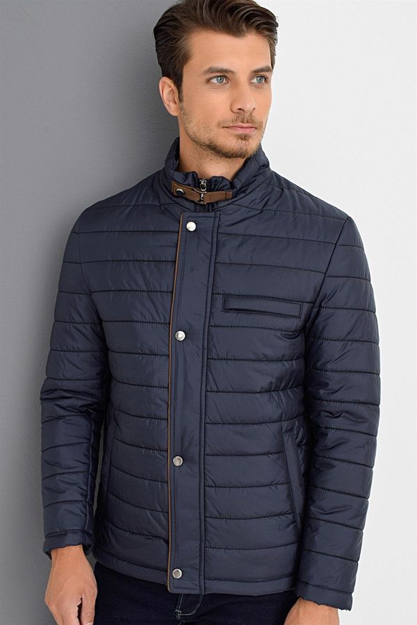 dewberry M8644 DEWBERRY MEN'S COAT-NAVY BLUE