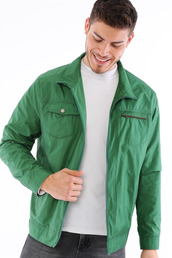 dewberry M8646 DEWBERRY MEN'S SLIM COAT-GREEN