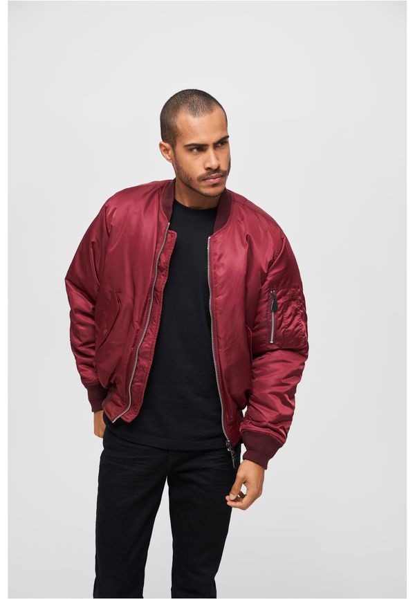 Brandit MA1 Bomber Jacket Bordeaux