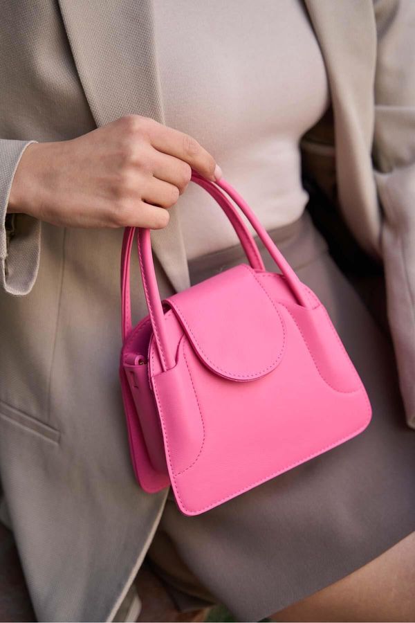 Madamra Madamra Women's Pink Maja Clamshell Mini City Women's Bag -