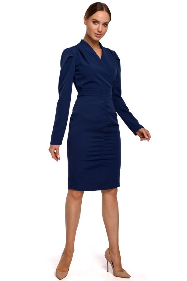 Made Of Emotion Made Of Emotion Woman's Dress M547 Navy Blue