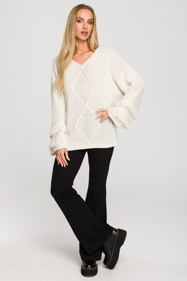 Made Of Emotion Made Of Emotion Woman's Pullover M710 Ivory