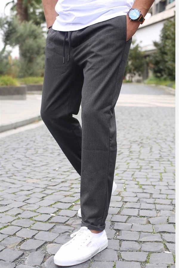 Madmext Madmext Anthracite Basic Jogger Trousers 5486