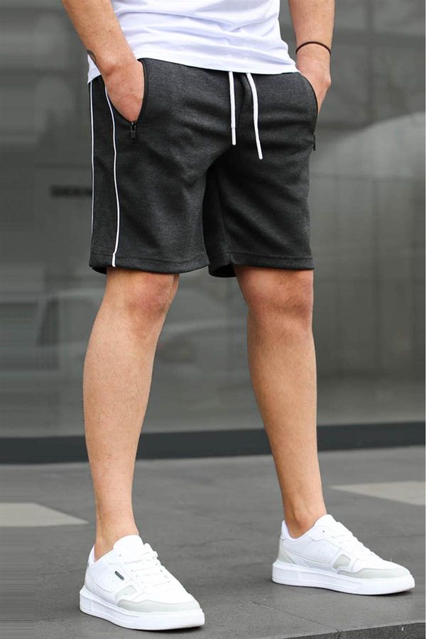 Madmext Madmext Anthracite Basic Men's Shorts 5489