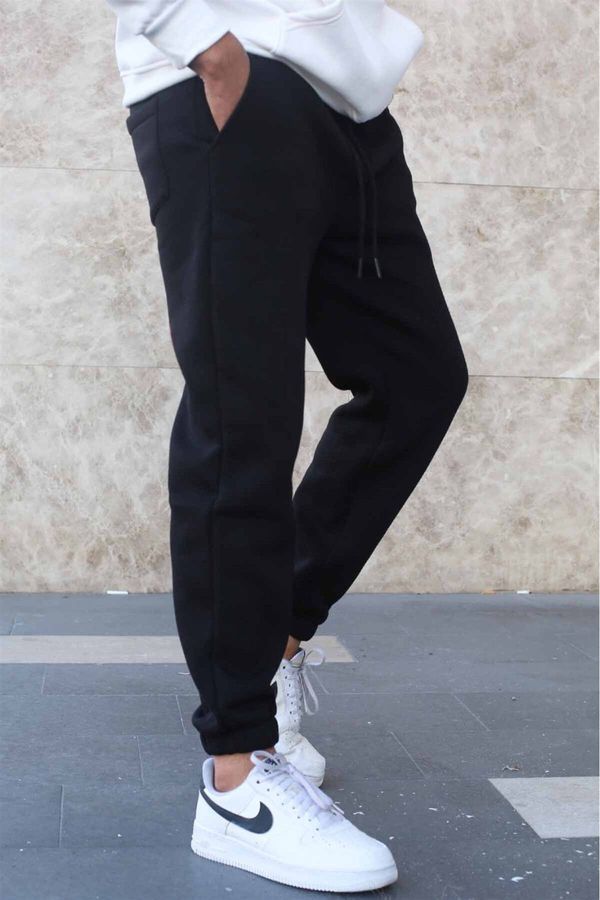 Madmext Madmext Basic Men's Black Shark Sweatpants 5482