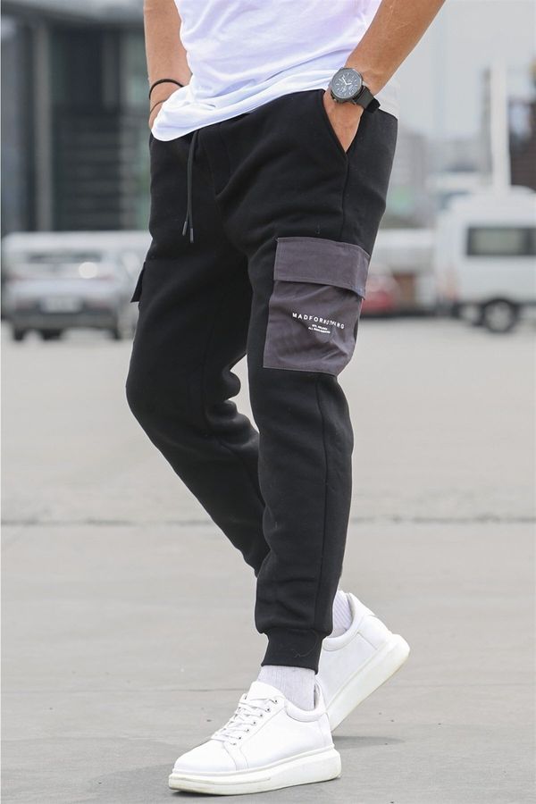 Madmext Madmext Black Pocket Detailed Sweatpants 5475