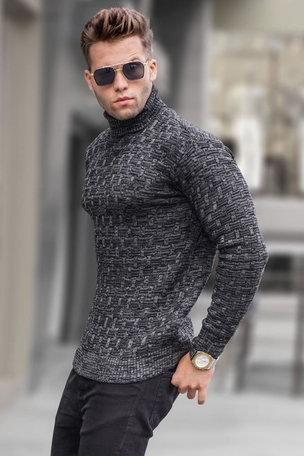 Madmext Madmext Black Turtleneck Knitwear Sweater 5758