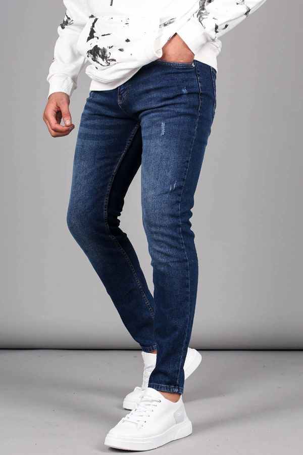 Madmext Madmext Blue Skinny Leg Slim Fit Men's Jeans 6329