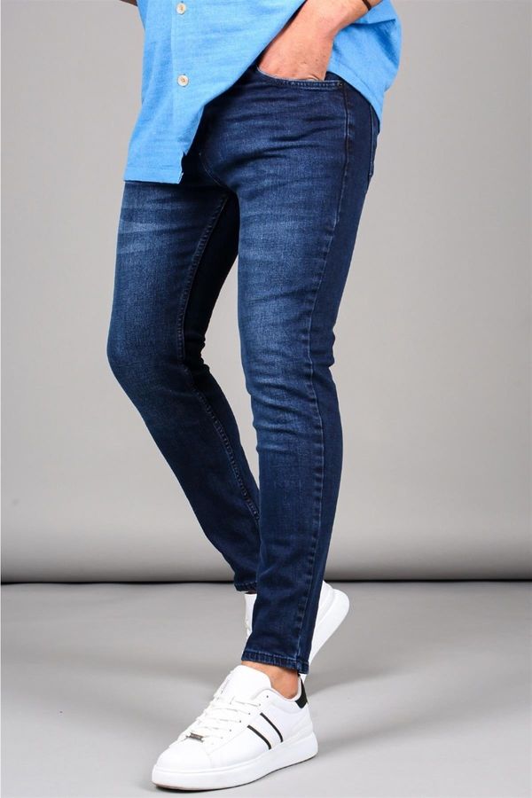 Madmext Madmext Blue Slim Fit Men's Jeans 6339