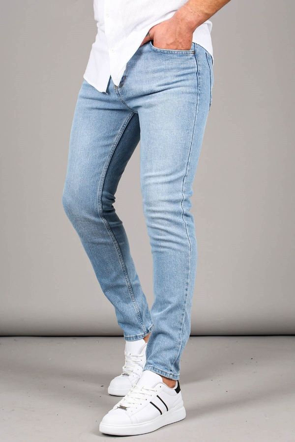 Madmext Madmext Blue Super Skinny Fit Men's Jeans 6335