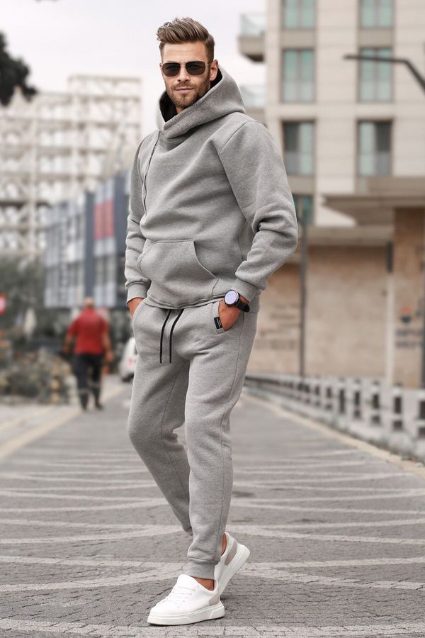 Madmext Madmext Gray Men's Tracksuit 5634
