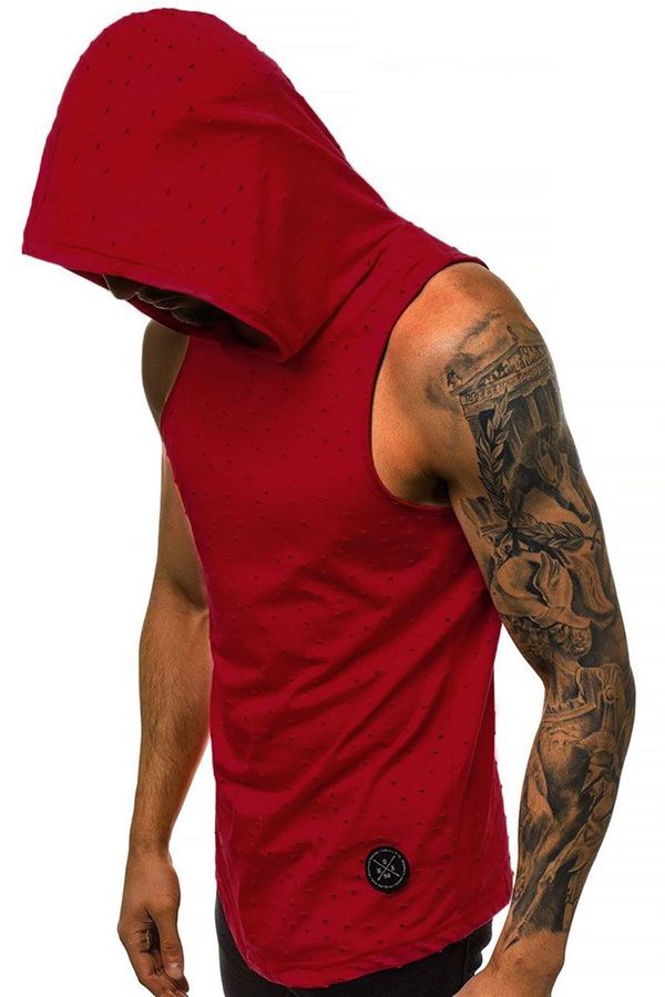 Madmext Madmext Hooded Undershirt Burgundy 2893