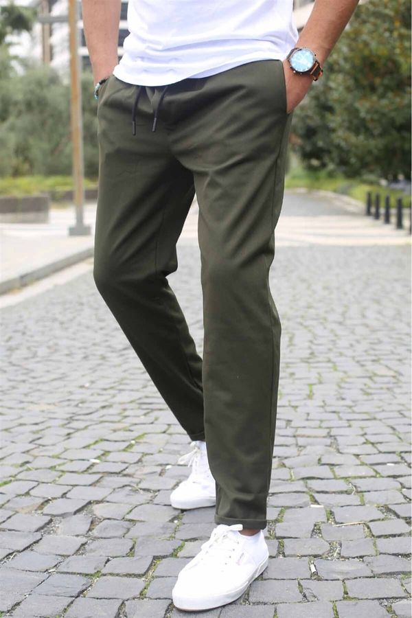 Madmext Madmext Khaki Basic Jogger Trousers 5486