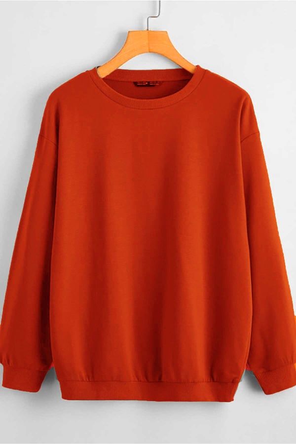 Madmext Madmext Mad Girls Orange Basic Sweatshirt Mg806