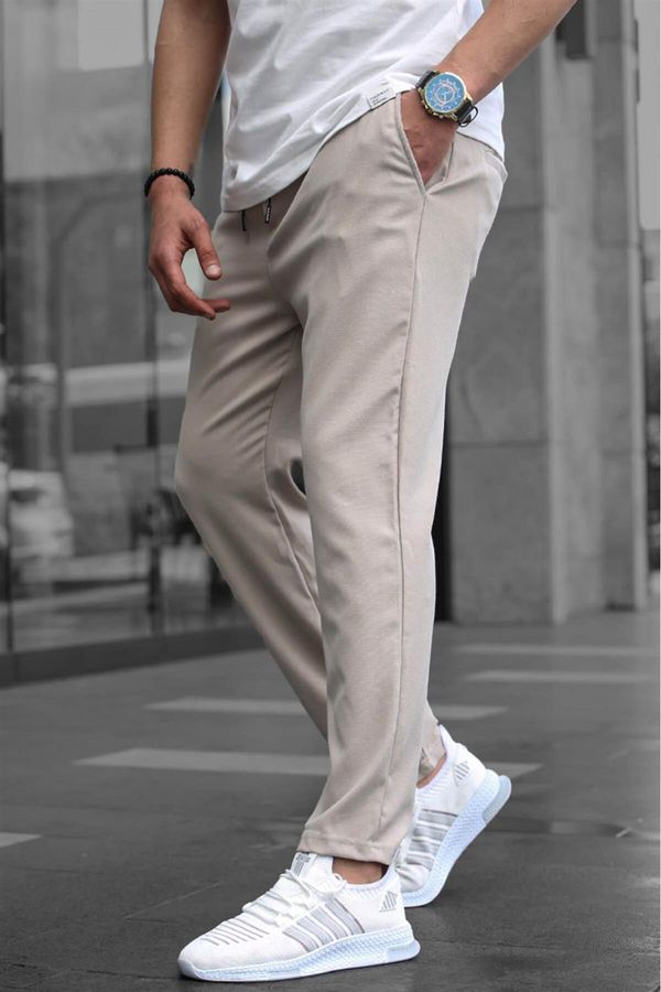 Madmext Madmext Men's Beige Relaxed Trousers 6510