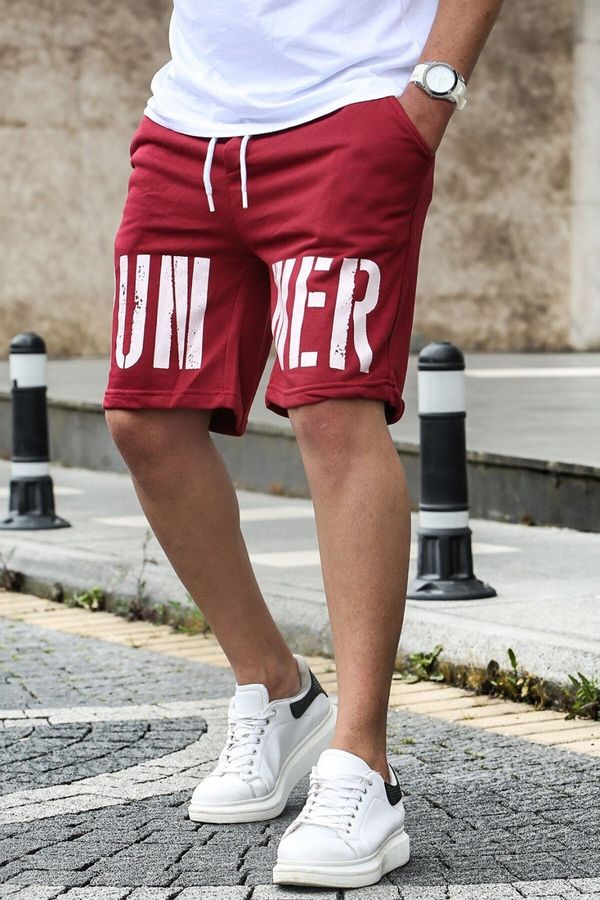 Madmext Madmext Men's Claret Red Regular Fit Shorts