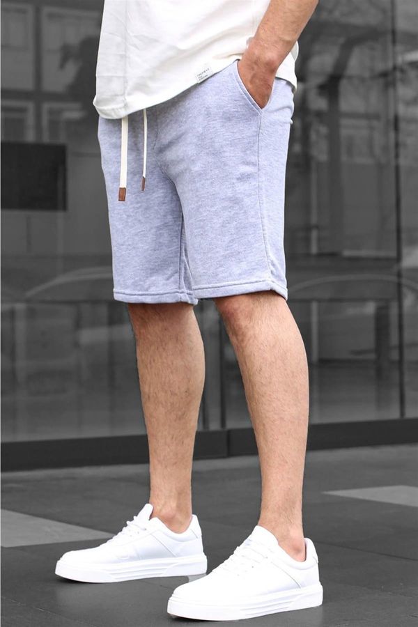 Madmext Madmext Men's Gray Basic Shorts 6505