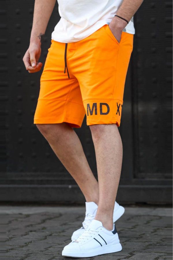 Madmext Madmext Men's Orange Printed Bermuda Shorts 5493