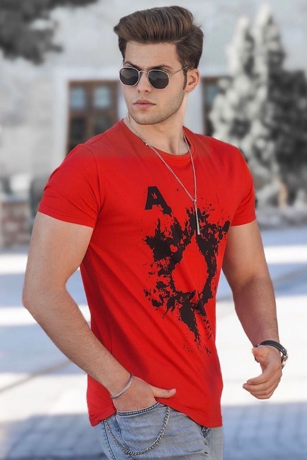 Madmext Madmext Men's Red T-Shirt 5061