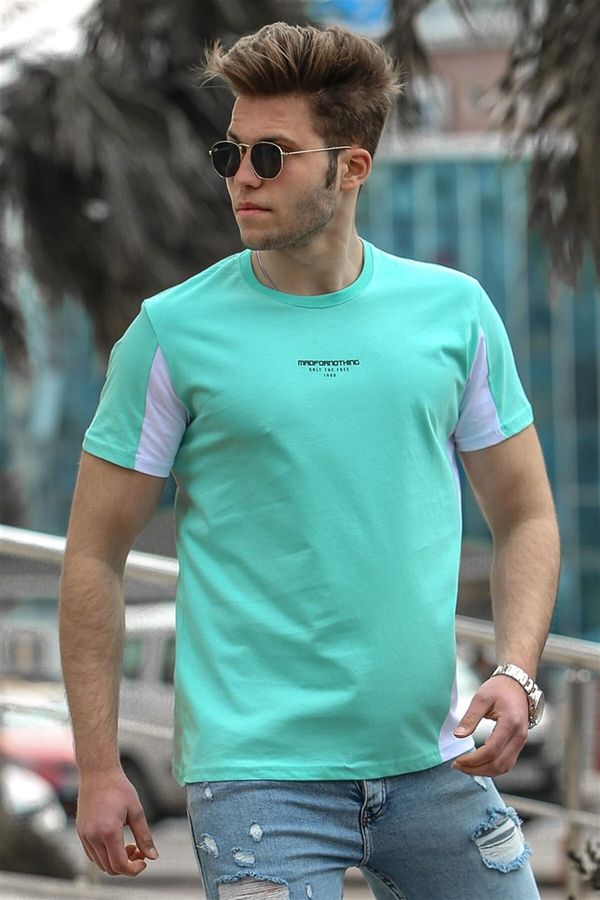 Madmext Madmext Men's Turquoise T-Shirt 4542