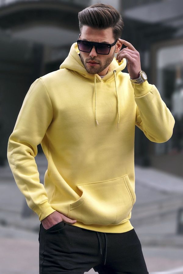 Madmext Madmext Men's Yellow Sweatshirt 5339
