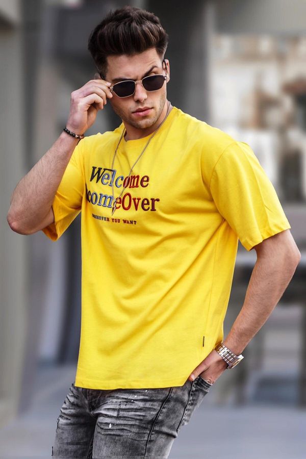 Madmext Madmext Men's Yellow T-Shirt 4960