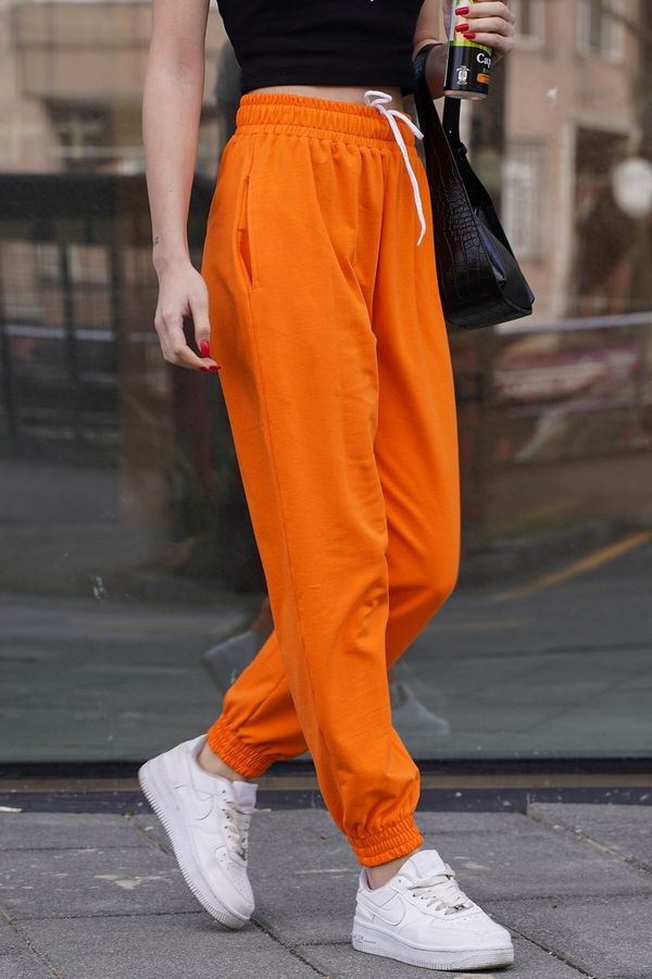 Madmext Madmext Orange Comfort Fit Basic Sweatpants