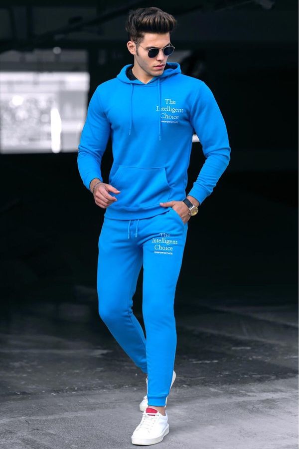 Madmext Madmext Printed Blue Men's Tracksuit 4725