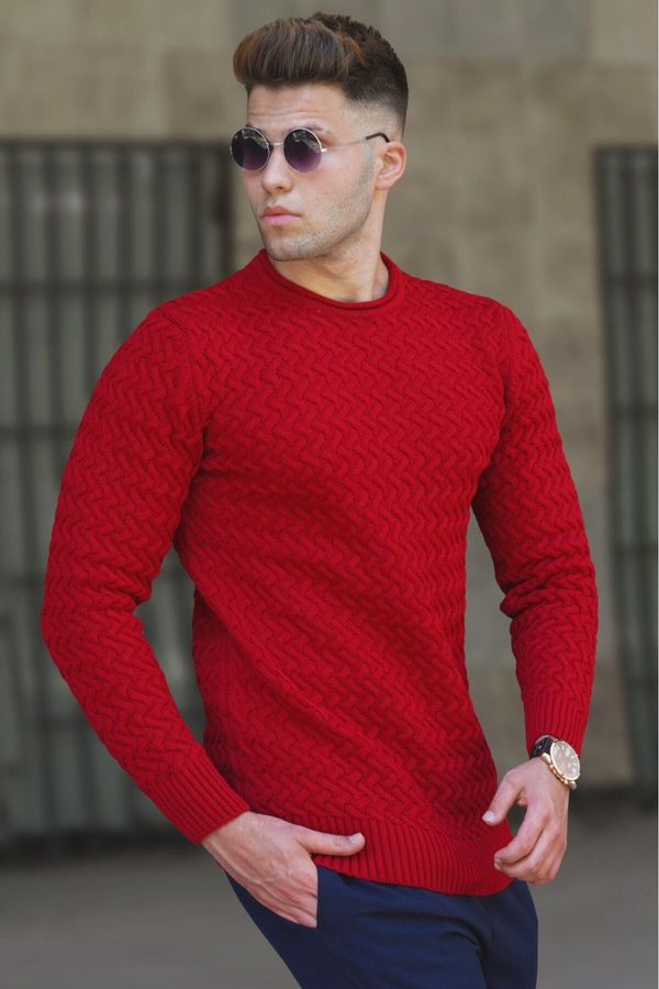Madmext Madmext Red Men's Sweater 5174