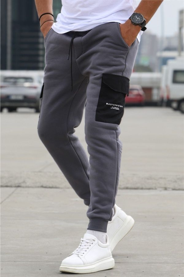 Madmext Madmext Smoked Pocket Detailed Sweatpants 5475