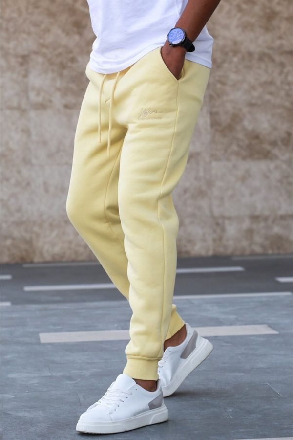 Madmext Madmext Yellow Basic Tracksuit 5433