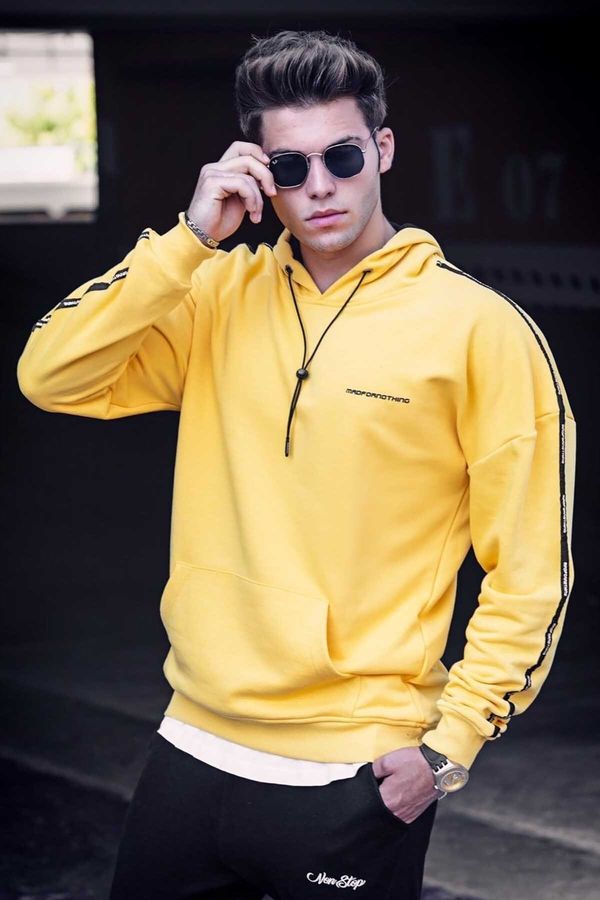 Madmext Madmext Yellow Hoodie and Sweatshirt 4721