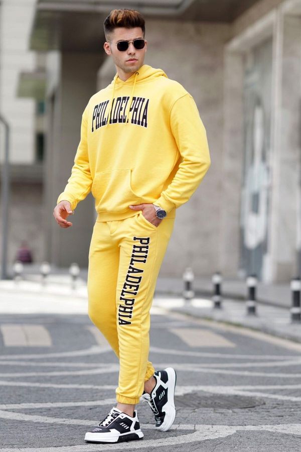 Madmext Madmext Yellow Men's Tracksuit Set 5284