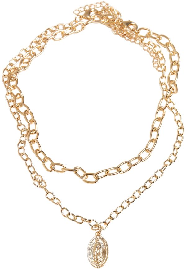 Urban Classics Accessoires Madonna gold necklace with layering
