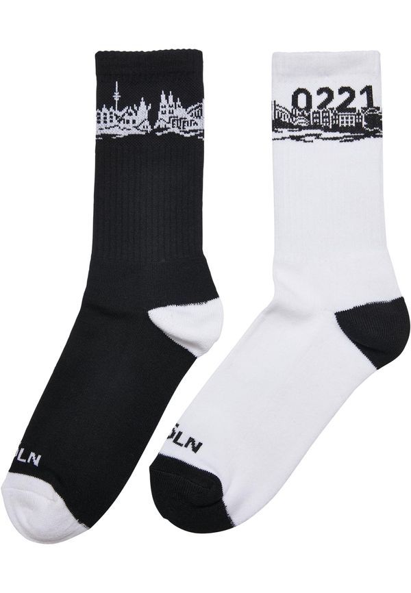 MT Accessoires Major City 0221 Socks 2-Pack Black/White
