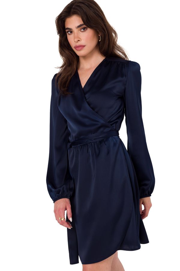 Makover Makover Woman's Dress K175 Navy Blue