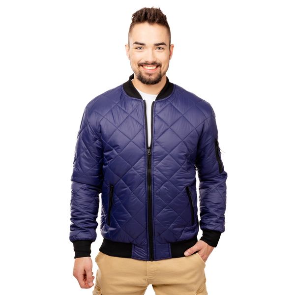 Glano Man Quilted Jacket GLANO - navy