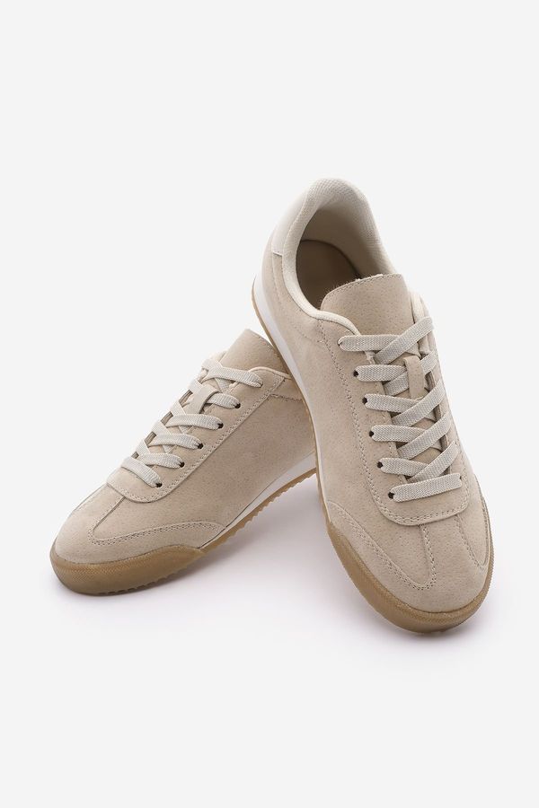 Marjin Marjin Women's Sneaker Suede Sneakers Cerile Beige Suede