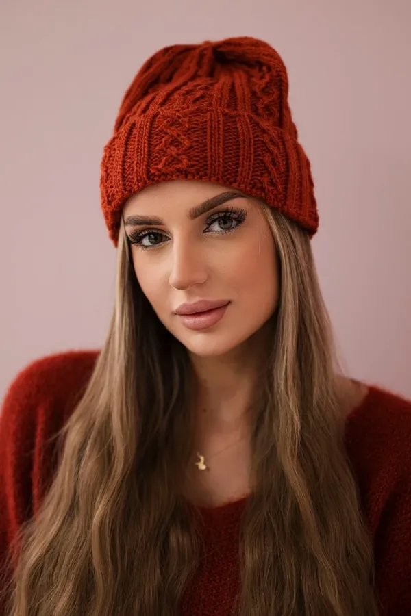 marka niezdefiniowana marka niezdefiniowana Cap with turn up Marzena K206 foxy
