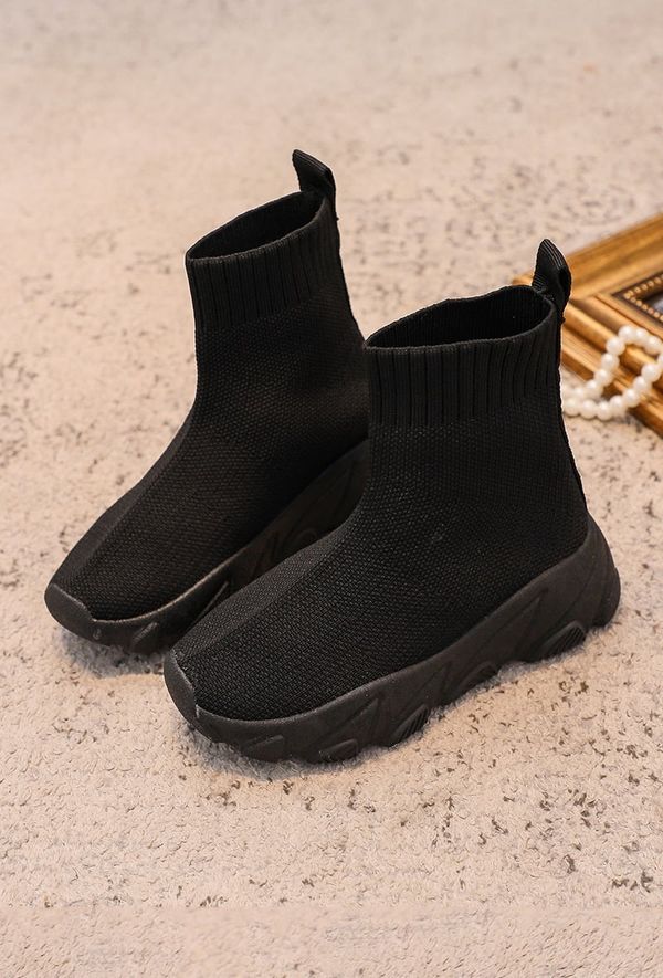 marka niezdefiniowana marka niezdefiniowana Children's Sporty Sock Shoes Black Zaelin