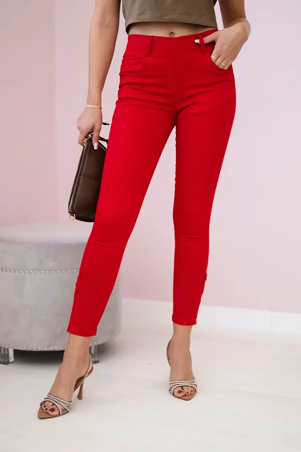 Kesi marka niezdefiniowana Colorful jeans with bow red