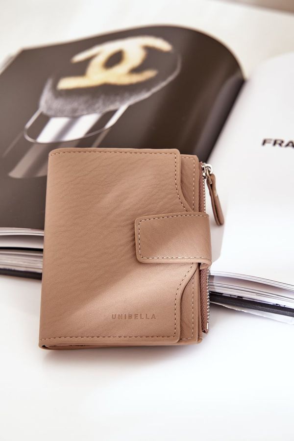 marka niezdefiniowana marka niezdefiniowana Ladies Eco Leather Wallet Dark Beige Jezorea