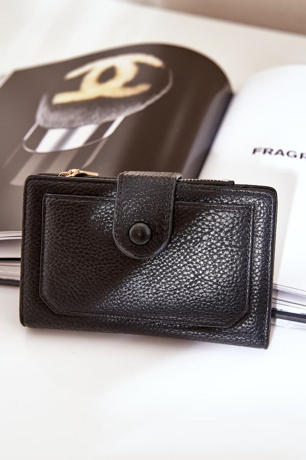 marka niezdefiniowana marka niezdefiniowana Ladies Wallet Made Of Eco Leather Black Isamille