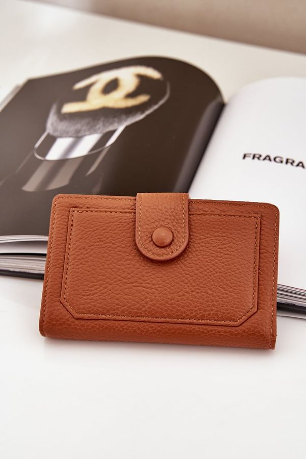 marka niezdefiniowana marka niezdefiniowana Ladies Wallet Made Of Eco Leather Brown Isamille