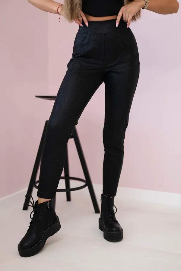 Kesi marka niezdefiniowana Leggings with an animal motif black