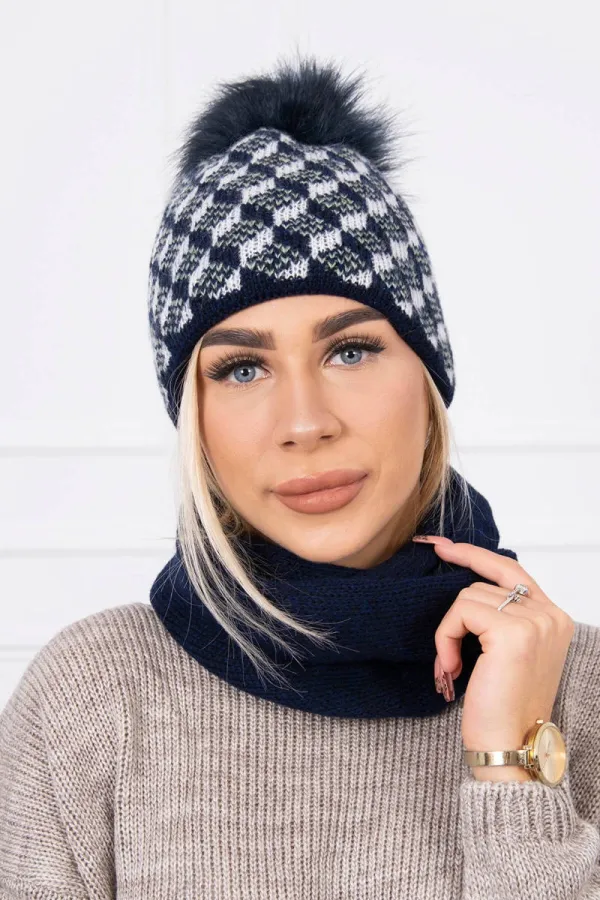 marka niezdefiniowana marka niezdefiniowana Women's set K155 navy blue