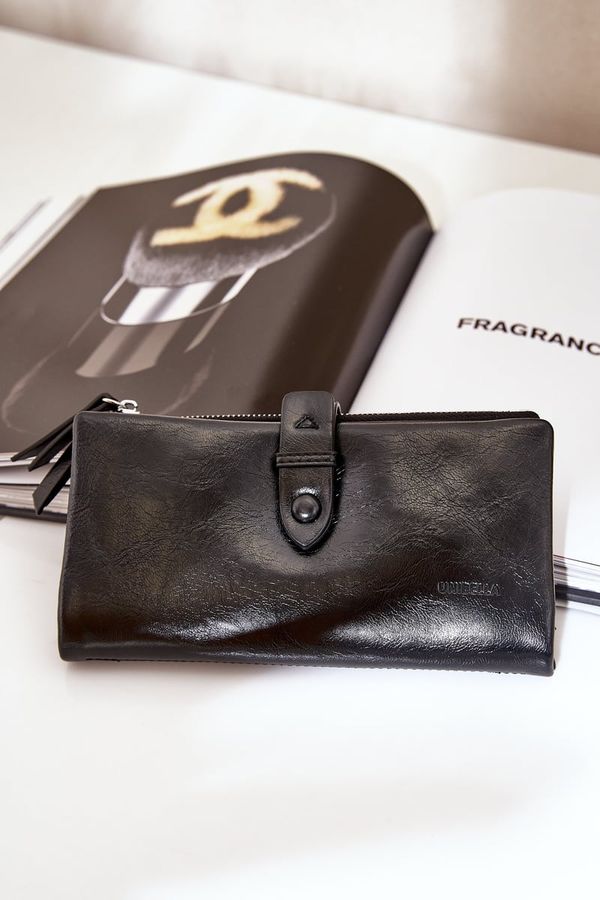 marka niezdefiniowana marka niezdefiniowana Women's Wallet Made Of Eco Leather Black Irinda