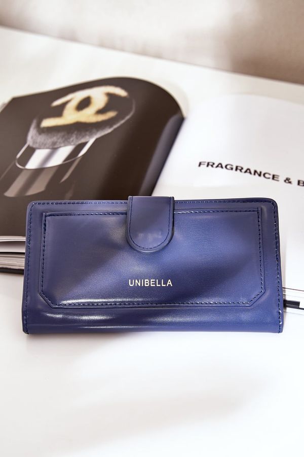 marka niezdefiniowana marka niezdefiniowana Women's Wallet Made Of Eco Leather Dark Blue Kalinessa